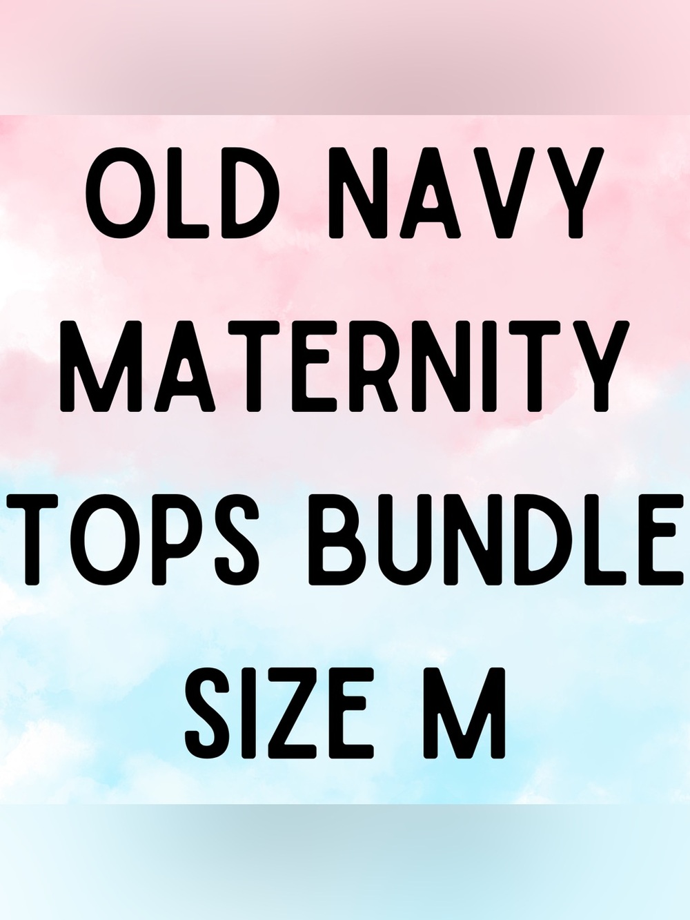 Old Navy Maternity Tops Bundle - Black, Pink, Green
